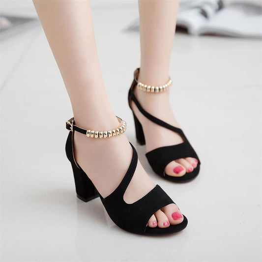 Roman sandals with one button female