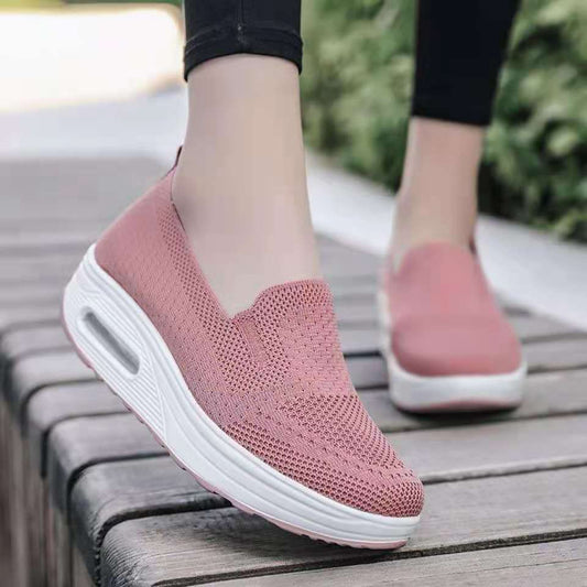 Women's thick soled air cushion shoes